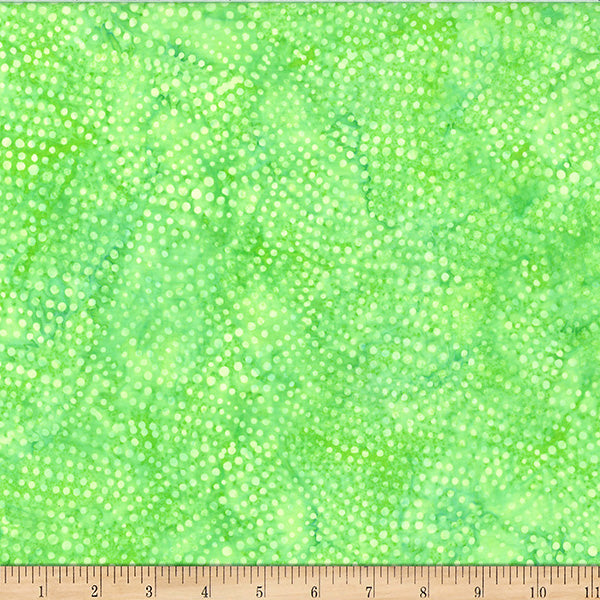 Hoffman Bali Batik X2637 71 Lime Dotty Swirls By The Yard