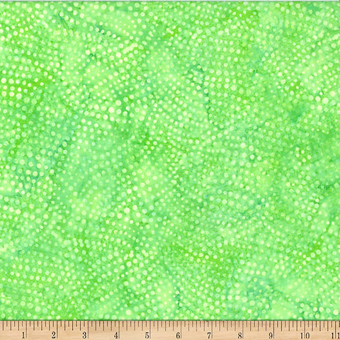 Hoffman Bali Batik X2637 71 Lime Dotty Swirls By The Yard