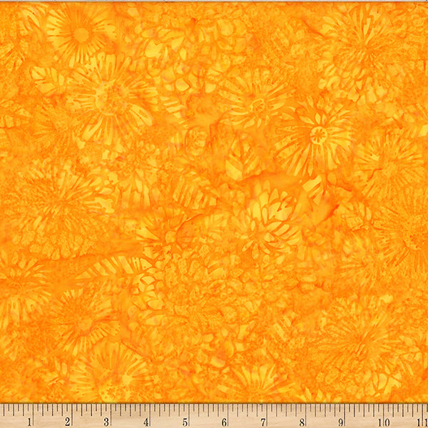 Hoffman Bali Batik X2638 529 Marigold Woodblock By The Yard