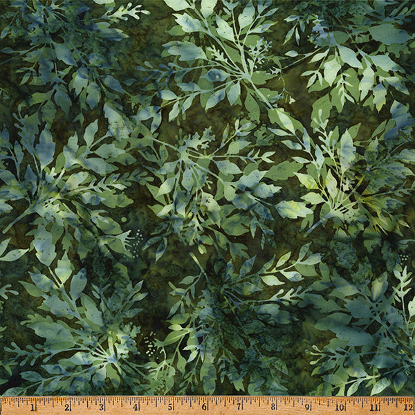 Hoffman Batik X2646 141 Pine Leafy By The Yard