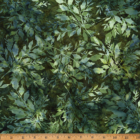 Hoffman Batik X2646 141 Pine Leafy By The Yard