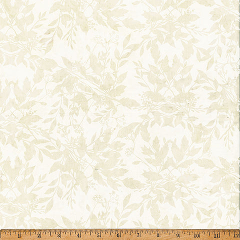 Hoffman Batik X2646 265 Oyster Leafy By The Yard