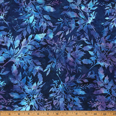 Hoffman Batik X2646 424 Salvia Leafy By The Yard