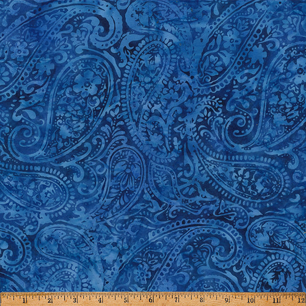 Hoffman Batik X2648 123 Lapis Paisley By The Yard