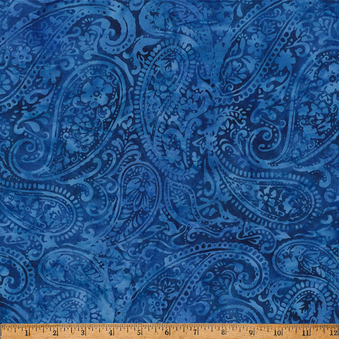 Hoffman Batik X2648 123 Lapis Paisley By The Yard