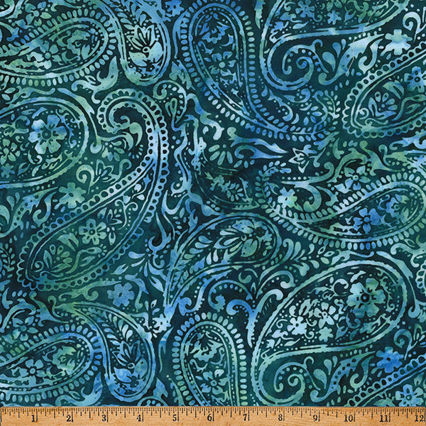 Hoffman Batik X2648 577 Bayou Paisley By The Yard