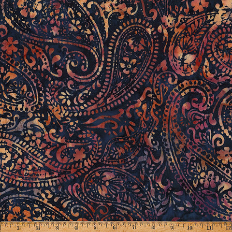 Hoffman Batik X2648 714 Fall Paisley By The Yard