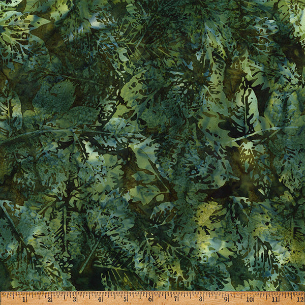 Hoffman Batik X2650 141 Pine Xray Leaves By The Yard