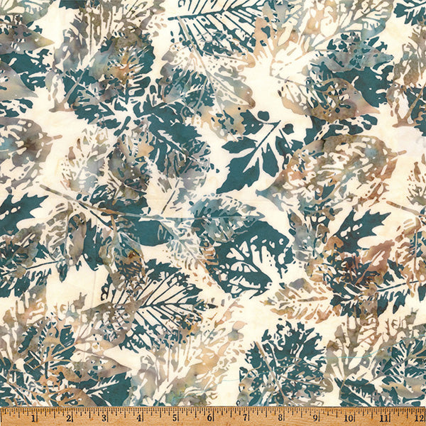 Hoffman Batik X2650 484 Seaside Xray Leaves By The Yard