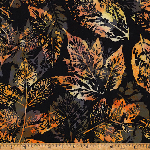 Hoffman Batik X2650 595 October Xray Leaves By The Yard
