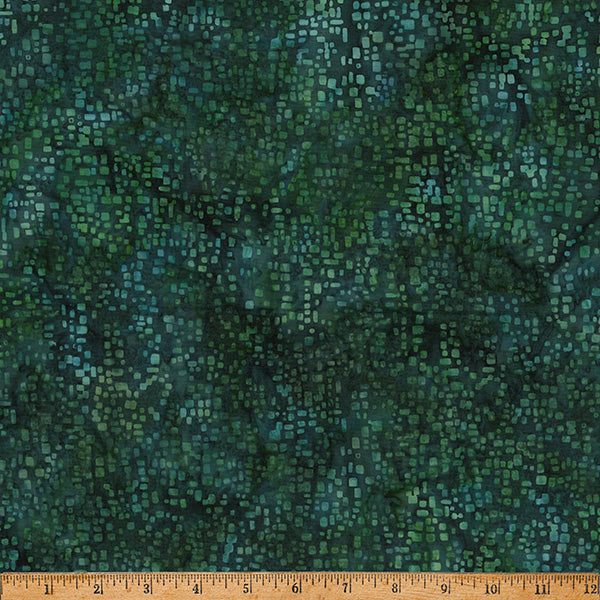 Hoffman Batik X2655 189 Christmas Green Square Blender By The Yard