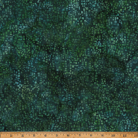 Hoffman Batik X2655 189 Christmas Green Square Blender By The Yard