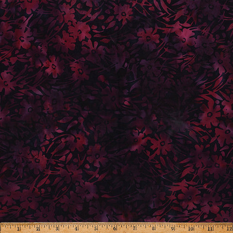Hoffman Batik X2656 711 Deep Fuchsia Bold Flower By The Yard