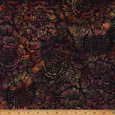 Hoffman Batik X2660 160 Spice Anemone Flowers By The Yard
