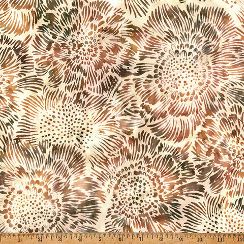 Hoffman Batik X2660 267 Palomino Anemone Flowers By The Yard