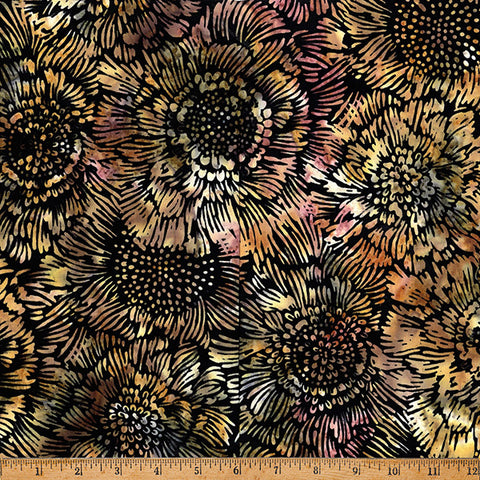 Hoffman Batik X2660 342 Woody Anemone Flowers By The Yard