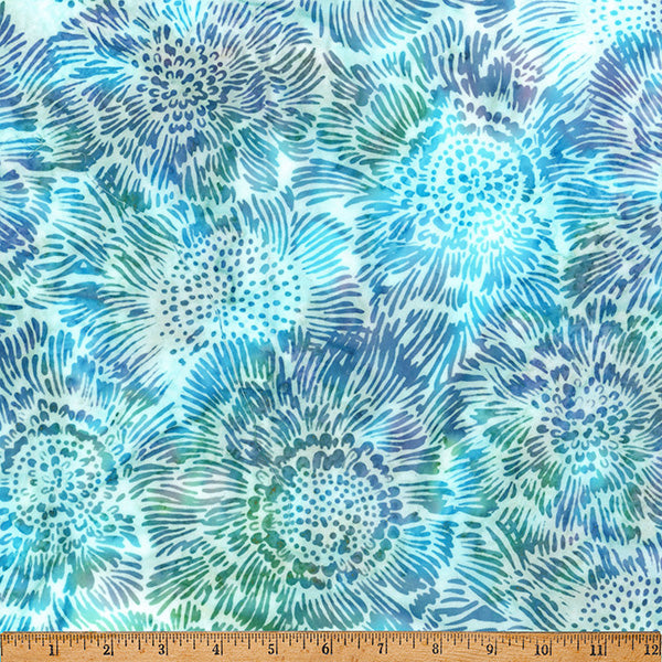 Hoffman Batik X2660 591 June Anemone Flowers By The Yard