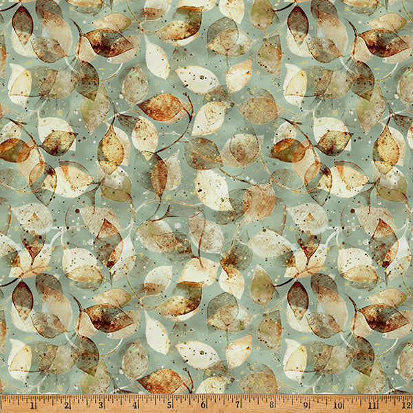 Hoffman Spectrum Print Harvest Bouquet X5547 602 Earth Day Leaf Print The Yard