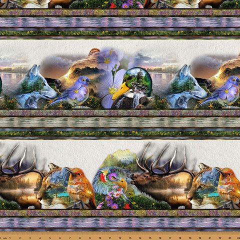 Hoffman Spectrum Print Wild & Woven X5687 170 Meadow By The Yard