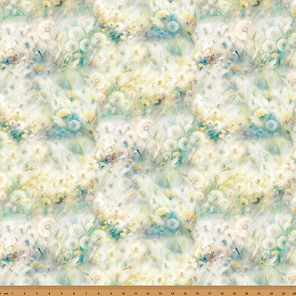 Hoffman Spectrum Print Wings Over Wildflowers X5703 744 Lemongrass By The Yard