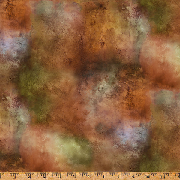 Hoffman Spectrum Print Wings Over Wildflowers X5705 572 Bourbon By The Yard