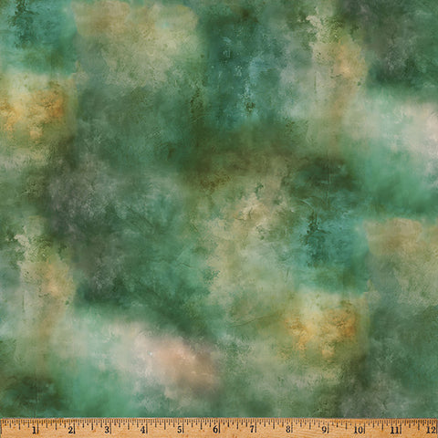 Hoffman Spectrum Print Wings Over Wildflowers X5705 580 Cypress By The Yard