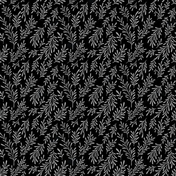 Hoffman Metallic Midnight Perch X7799 213S Onyx/Silver By The Yard