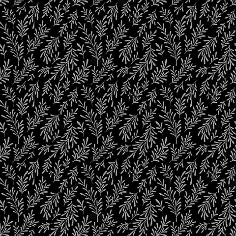 Hoffman Metallic Midnight Perch X7799 213S Onyx/Silver By The Yard