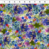 Clothworks Digital - Garden Fresh Y4258 55 Multi-Color Hydrangeas By The Yard