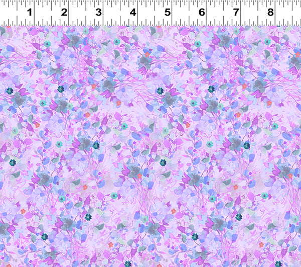 Clothworks Digital - Garden Fresh Y4261 26 Light Purple Foliage By The Yard