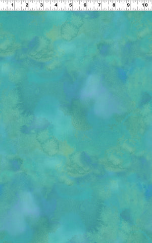 Clothworks Digital - Garden Fresh Y4262 34 Dark Aqua Texture By The Yard