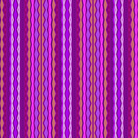 Clothworks Digital - Fantasticats Y4345 27 Geo Stripe Purple By The Yard