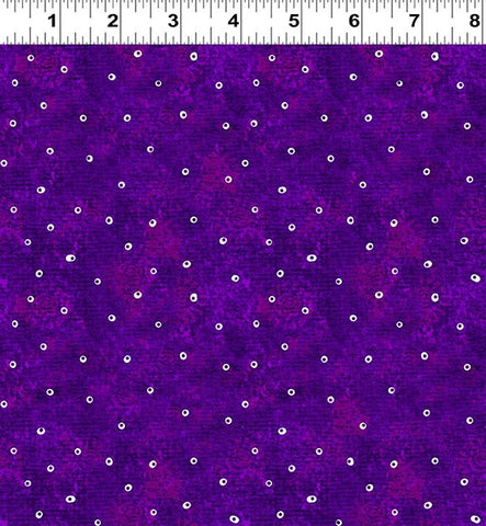 Clothworks Digital - Fantasticats Y4347 27 Hollow Dots Purple By The Yard