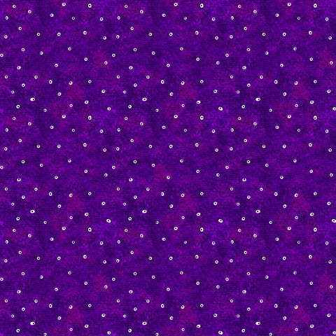 Clothworks Digital - Fantasticats Y4347 27 Hollow Dots Purple By The Yard