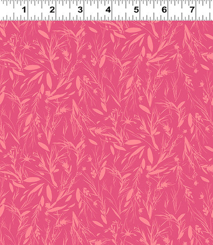 Clothworks Digital Summer Garden Y4524 40 Dark Coral Sprigs By The Yard