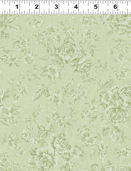 Clothworks Charlotte Y4613 24 Olive Tonal Roses By The Yard