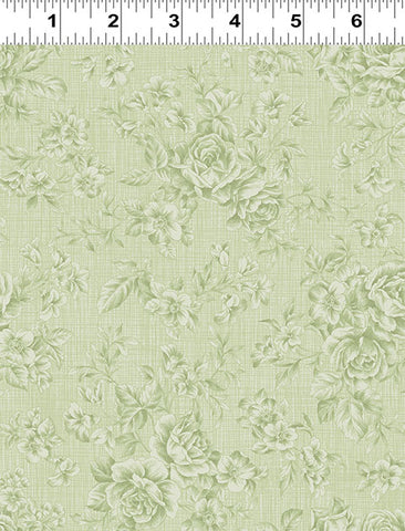 Clothworks Charlotte Y4613 24 Olive Tonal Roses By The Yard