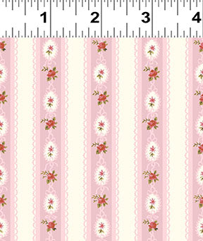 Clothworks Charlotte Y4615 42 Pink Ribbon Stripe By The Yard
