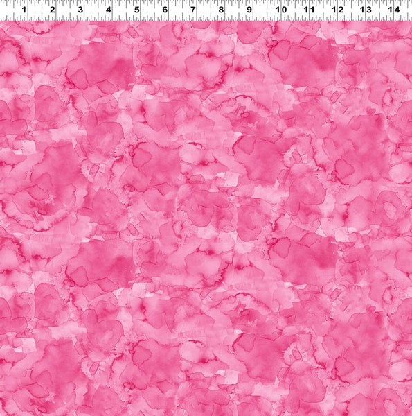 Clothworks Lily Pond Y4628 43 Light Raspberry Watercolor Wash By The Yard