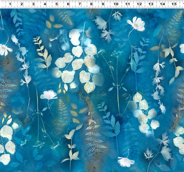 Clothworks Naturescape Y4653 99 Dark Sky Large Botanical By The Yard