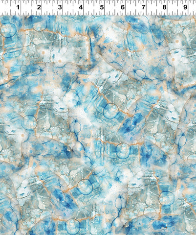 Clothworks Naturescape Y4656 97 Light Sky Marbling By The Yard