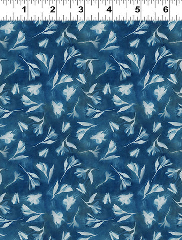 Clothworks Naturescape Y4658 99 Dark Sky Alstroemeria By The Yard