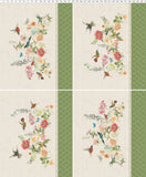 Clothworks Hummingbird Days Y4722 11 Light Khaki Fat Quarter 36" PANEL By The PANEL (Not Strictly By The Yard)