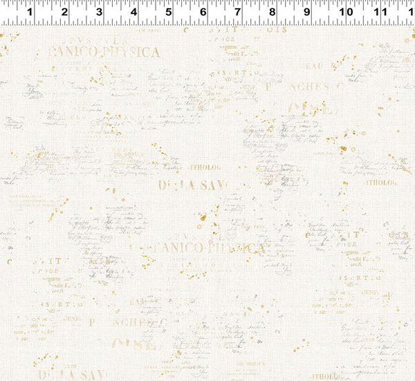 Clothworks Hummingbird Days Y4726 2 Light Cream Words By The Yard