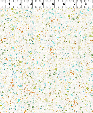 Clothworks Hummingbird Days Y4730 55 Multi-Color Splatter By The Yard