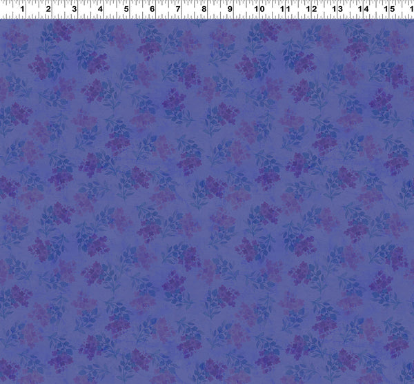 Clothworks Fleur De Rose Y4763 27 Purple Flower Stamps By The Yard