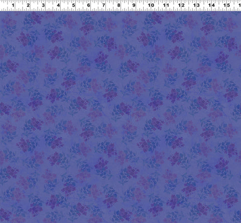 Clothworks Fleur De Rose Y4763 27 Purple Flower Stamps By The Yard
