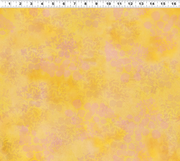 Clothworks Fleur De Rose Y4770 35 Light Orange Leaves By The Yard