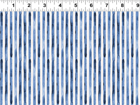 Clothworks Americana Y4775 89 Dark Denim Stripe By The Yard