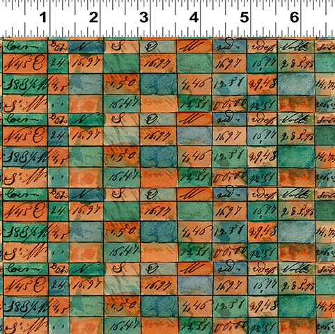 Clothworks Emerald Hollow Y4831 55 Multi Color Checkerboard By The Yard
